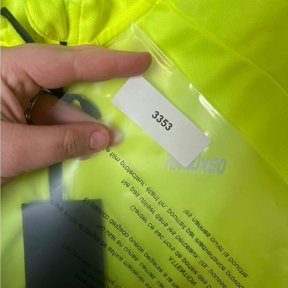 Arsuxeo Cycling Jersey Adult Large Yellow Black High Visibility Full Zip - Picture 7 of 9